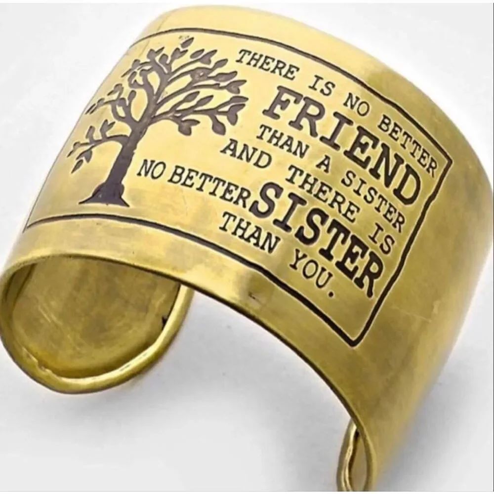 Brand New Womens Boutique Hammered Finish Like a Girl Cuff Bracelet